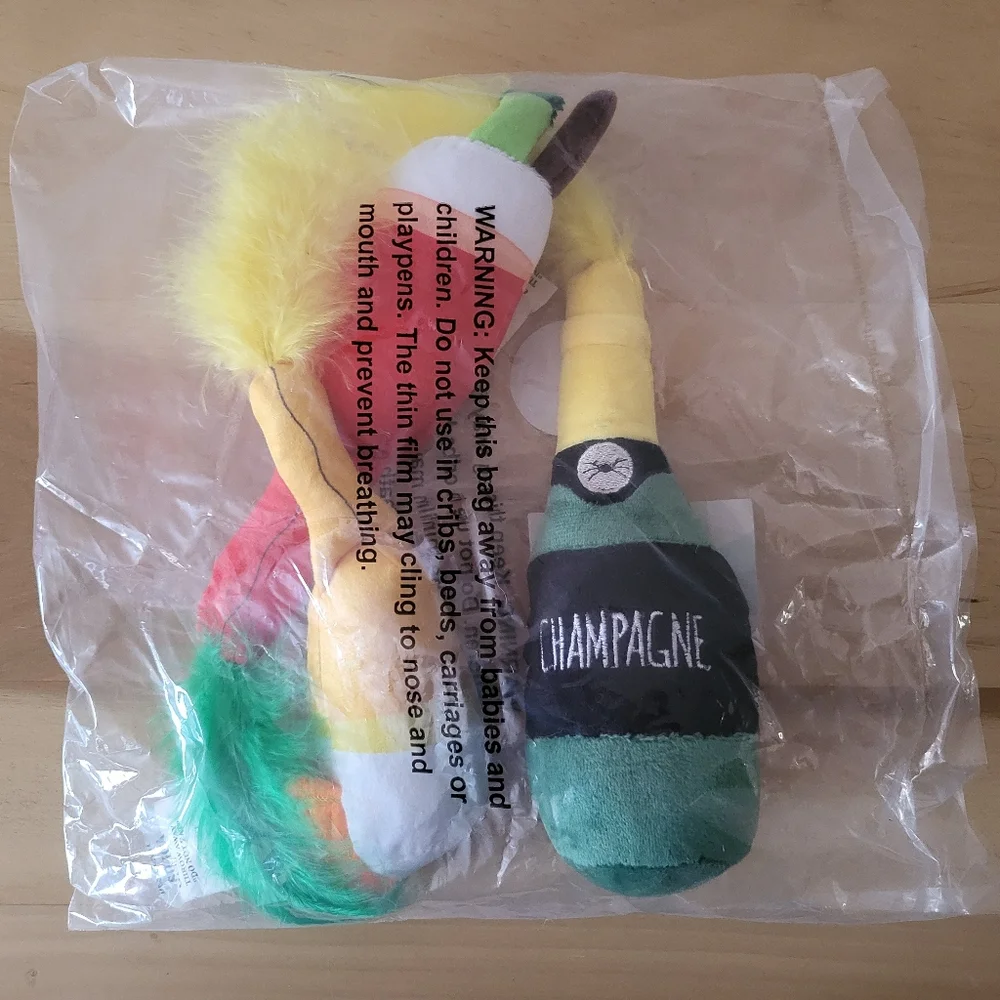 Set Of 3 Cocktail Theme Cat Toys